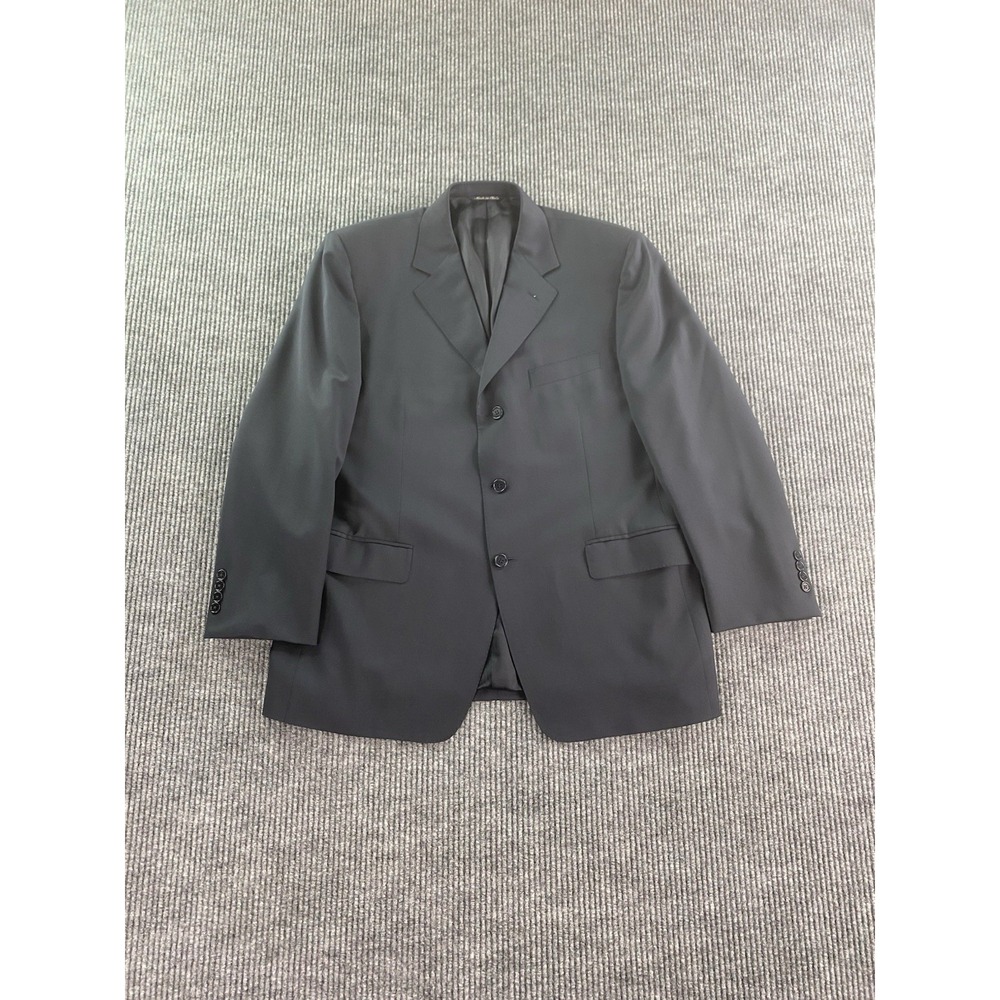 Canali Suit Jacket 42 R Navy Wool Premium Luxury Classic 3 Button Designer Italy